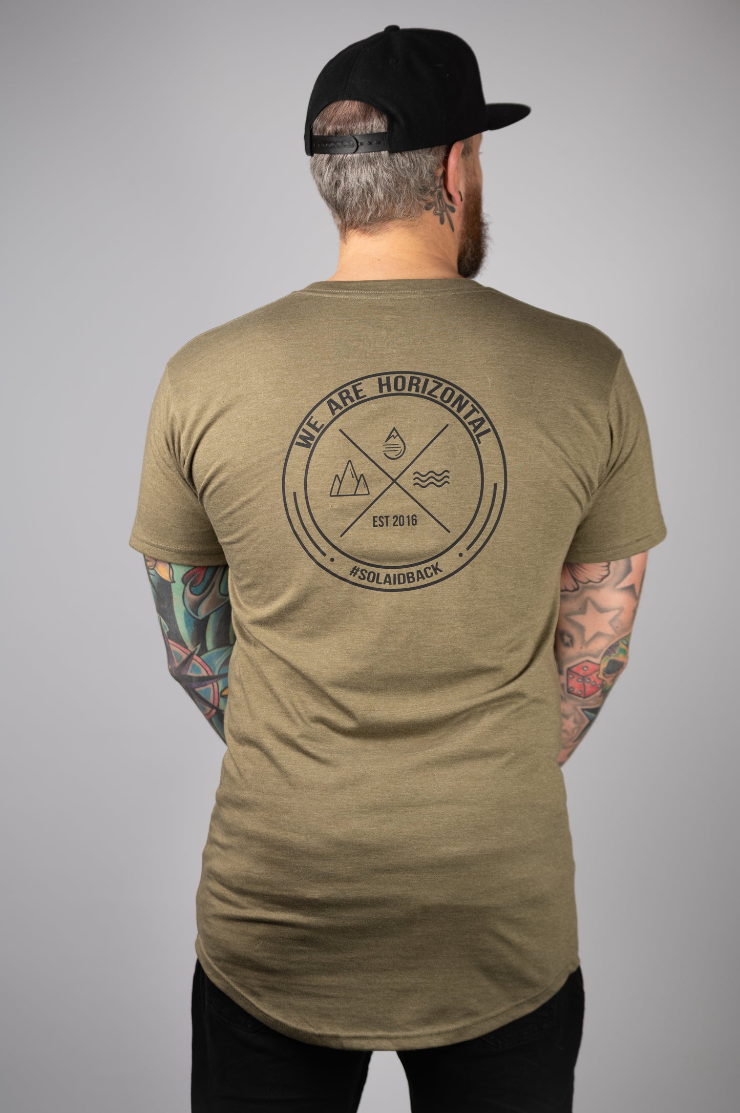 4 Seasons T-shirt Long Olive