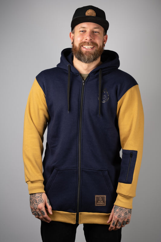 Boss Zipper Hoodie Navy